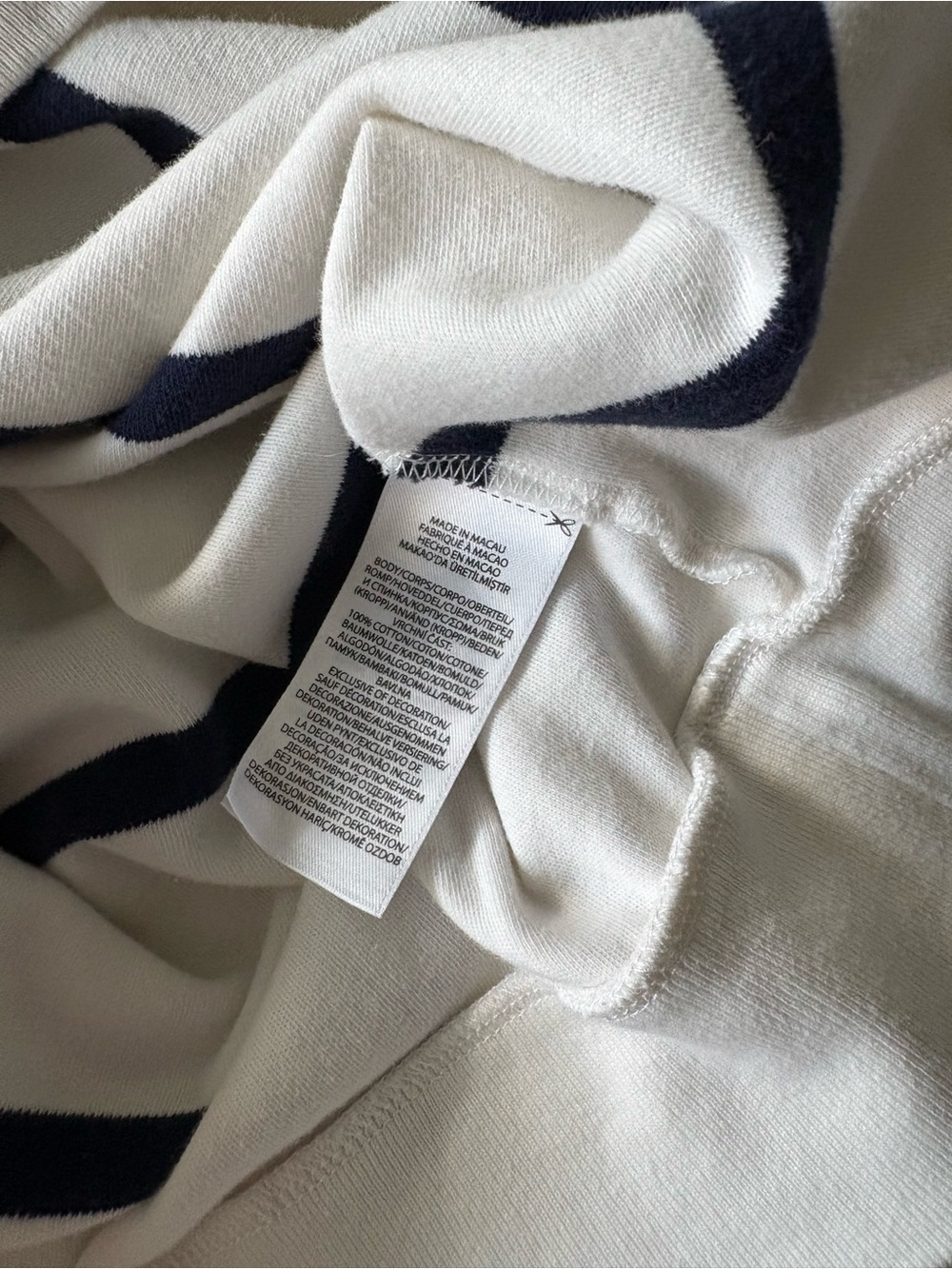 POLO RALPH LAUREN Boys sz XL 18-20 White Blue Striped Quarter Zip Long Sleeve - Picture 7 of 12